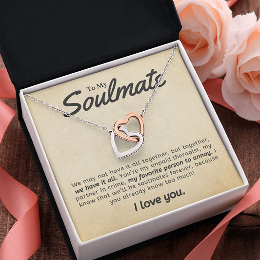 We Have it All Soulmate | Interlocking Hearts Necklace