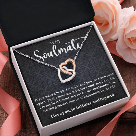 I Adore You Soulmate | Interlocking Hearts Necklace