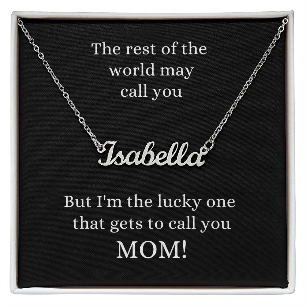 I'm the Lucky One | Custom Name Necklace