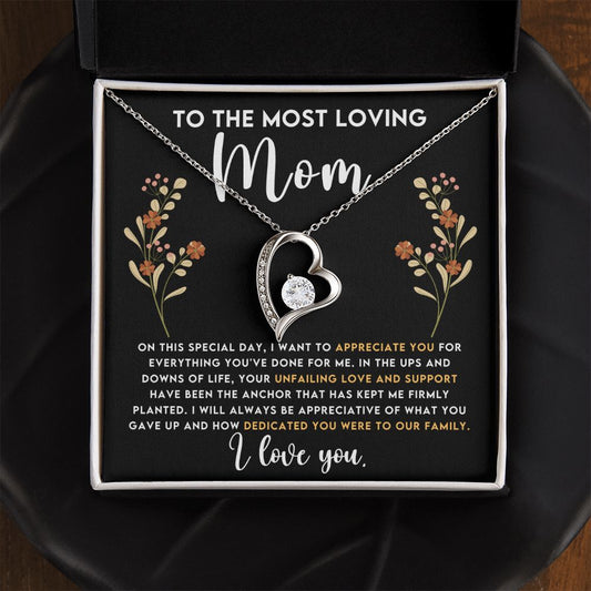 To The Most Loving Mom | Forever Love Necklace