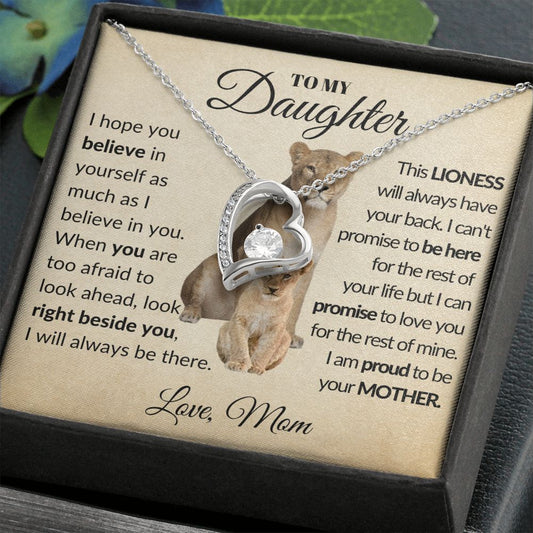 Right Beside You | Forever Love Necklace Love Mom