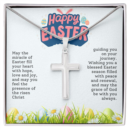 Happy Easter Miracle | Stainless Steel Cross Necklace